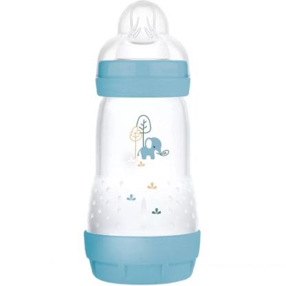 Mam Easy Start Anti-Colic Plastic Bootle 2m+ Μπιμπερό Πολυπροπυλενίου με Θηλή Σιλικόνης Μεσαίας Ροής & Σύστημα Κατά των Κολικών 260ml, Κωδ 351SBc - Μπλε