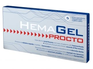 HemaGel Procto Υπόθετα Ορθού για Ραγάδες, Πληγές & Αιμορροΐδες 5 Τεμάχια