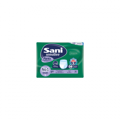 Ελαστικό εσώρουχο ακράτειας Sani Sensitive Pants Small No1 14τμχ.