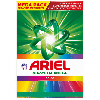 Ariel Color Απορρυπαντικό Σκόνη 91 Μεζούρες