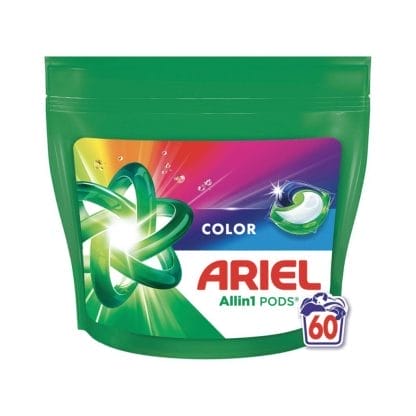 Ariel Allin1 PODs Color Κάψουλες Πλυντηρίου Ρούχων 60τμχ