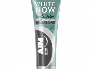 AIM Οδοντόκρεμα White Now Smile Detox Charcoal 75ml