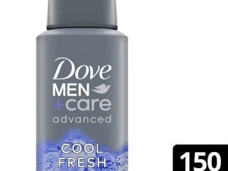 Dove Men+ Care Advanced Cool Fresh Deo Spray Προηγμένο Ανδρικό Αποσμητικό με Διακριτικό Άρωμα Φρεσκάδας Μακράς Διάρκειας 150ml