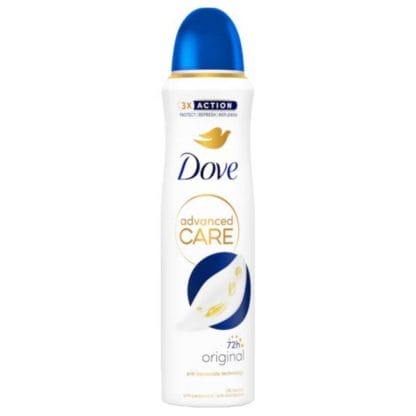 Dove Advanced Care Original 72h Anti-Perspirant Body Spray Αποσμητικό Spray για Αντιιδρωτική Προστασία Έως 72 Ώρες 150ml