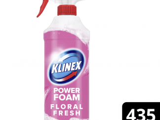 Klinex Καθαριστικό Spray Αφρού Για Καθαρισμό Μπάνιου Floral Fresh 435ml