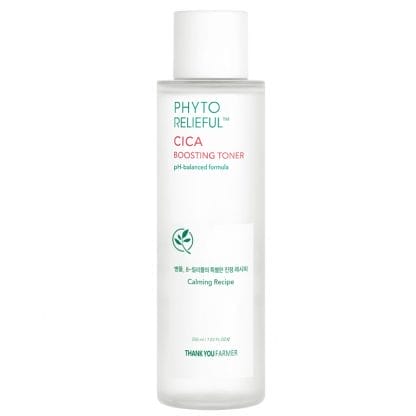 Thank You Farmer Phyto Relieful Cica Boosting Toner Καταπραϋντικο Toner για Καθημερινή Χρήση που Αφαιρεί τα Υπολείμματα & Νεκρά Κύτταρα της Επιδερμίδας 200ml