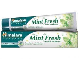 Himalaya Mint Fresh Herbal Toothbrush Οδοντόκρεμα με Φυσικά Στυπτικά, Miswak & Μέντα 75ml