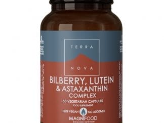 Terranova Bilberry, Lutein & Astaxanthin Complex Συμπλήρωμα Διατροφής με Μύρτυλλο, Λουτεΐνη & Ασταξανθίνη για Ενίσχυση της Όρασης & Προστασία των Ιστών του Ματιού 50veg.caps