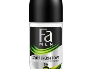 Fa Men Deodorant Roll-On Sport Energy Boost Ανδρικό Αποσμητικό για Μέγιστη Φρεσκάδα & Άρωμα Μεγάλης Διάρκειας 50ml