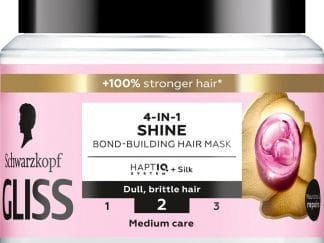 Schwarzkopf Gliss Liquid Silk 4 in 1 Shine Bond Building Hair Mask Ενυδατική Μάσκα για Θαμπά & Ταλαιπωρημένα Μαλλιά που Επαναφέρει τη Λάμψη & Χαρίζει Ζωντάνια 400ml