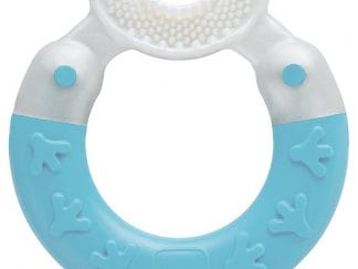 Mam Bite & Brush Teether 3m+ Γαλάζιο Πολυκρίκος Οδοντοφυΐας για Καθαρισμού Δοντιών & Μασάζ στα Ευαίσθητα Ούλα για Μωρά από 3 Μηνών 1 Τεμάχιο, Κωδ 560B