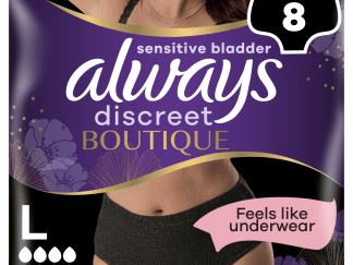 Always Discreet Boutique Εσώρουχα Για Την Ακράτεια Plus L Μαύρο 8τεμ
