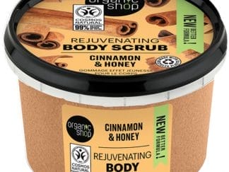 Organic Shop Rejuvenating Body Scrub with Cinnamon & Honey Απολεπιστικό Σώματος με Κανέλα & Μέλι για Καθαρισμό - Ανανέωση της Επιδερμίδας 250ml