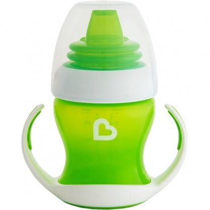 Munchkin Gentle First Cup 4m+ Εκπαιδευτικό Βρεφικό Κύπελλο για Μετάβαση από το Μπιμπερό 118ml - Πράσινο