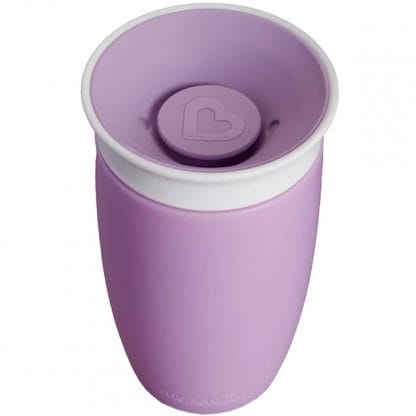 Munchkin Sippy Cup Miracle 360° 12m+ Παιδικό Ποτηράκι με Στόμιο 360°, 296ml - Λιλά