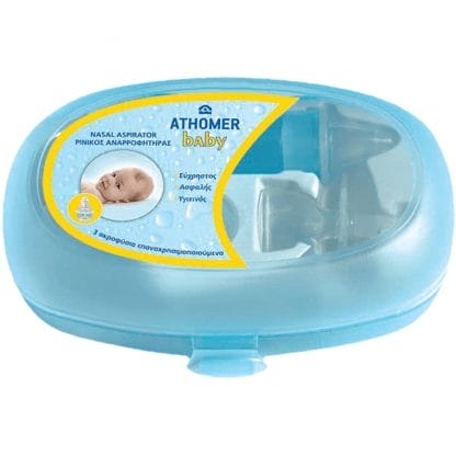 PharmaQ Athomer Baby Nasal Aspirator Set Βρεφικός Ρινικός Αναρροφητήρας με 3 Ακροφύσια 1 Τεμάχιο