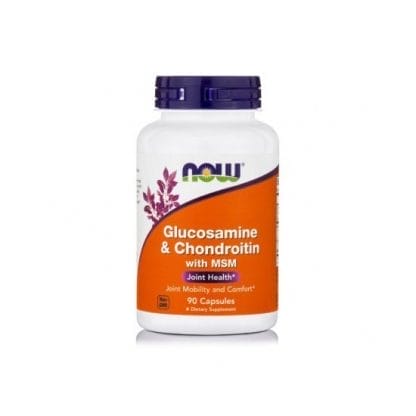 NOW FOODS Glucosamine 1.500mg & Chondroitin 1.200mg With MSM 300mg 90 Κάψουλες