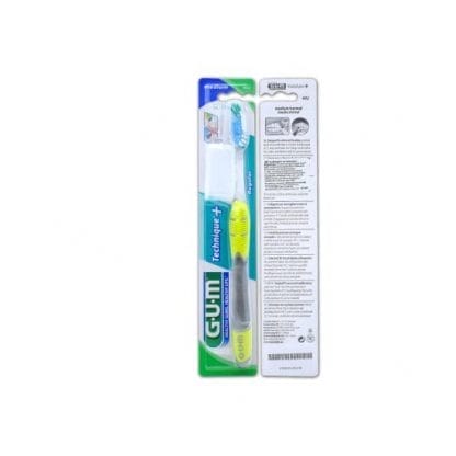 GUM 492 Technique Medium Οδοντόβουρτσα Σε Κίτρινο Χρώμα 1 Τεμάχιο
