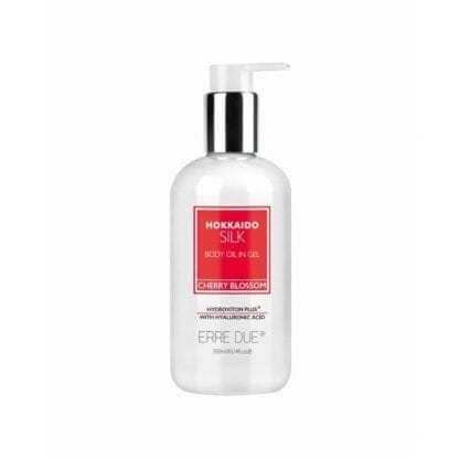 ERRE DUE Hokkaido Silk Body Oil In Gel Cherry Blossom With Hyaluronic Acid 300ml