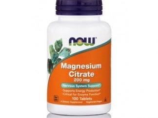 NOW FOODS Magnesium Citrate 200mg 100 Ταμπλέτες