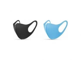 TiLi Fashion Face Mask Black & Light Blue Παιδικές Μάσκες Πολλαπλών Χρήσεων Γαλάζια-Μαύρη για Αγόρι 2 Τεμάχια