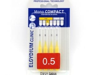 ELGYDIUM Clinic Mono Compact Μεσοδόντια Βουρτσάκια 0.5mm Κίτρινα 4 Τεμάχιο