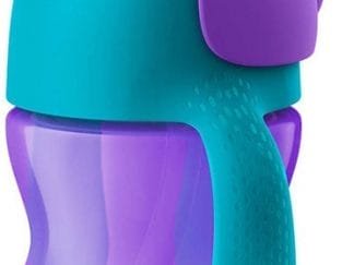 PHILIPS Avent Bendy Straw Cup Κύπελλο με Καλαμάκι 9m+ Μωβ-Μπλε SCF796/02 200ml