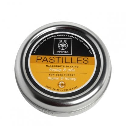 APIVITA Παστίλιες με θυμάρι & Μέλι 45g
