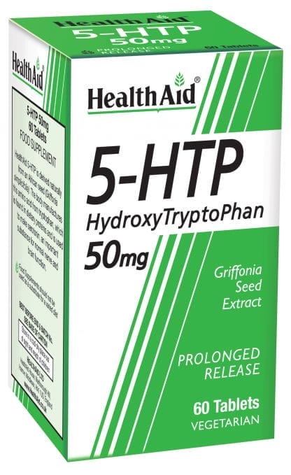 HEALTH AID 5-HTP Hydroxy Tryptophan 50mg 60 Ταμπλέτες