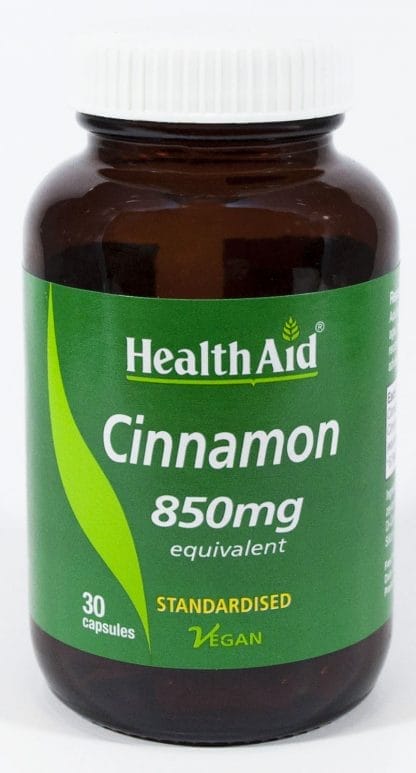 HEALTH AID Cinnamon 850mg 30 Kάψουλες
