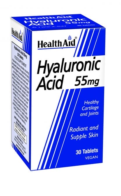 HEALTH AID Hyaluronic Acid 55mg 30 Ταμπλέτες