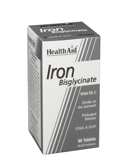 HEALTH AID Iron Bisglycinate 90 Ταμπλέτες