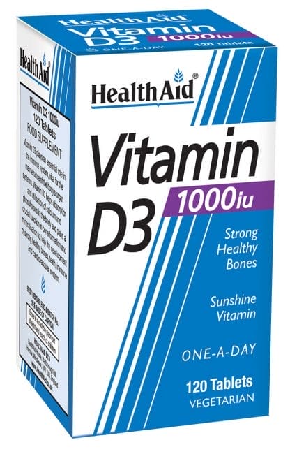 HEALTH AID Vitamin D3 1000iu 120 Ταμπλέτες