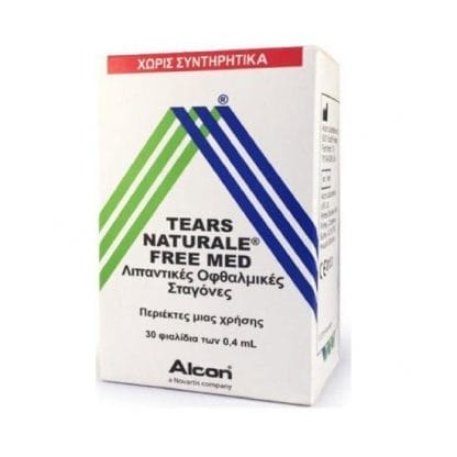 ALCON Tears Naturale Free Med Οφθαλμικές Σταγόνες Σε Περιέκτες Μιας Χρήσης 30x0.4 ml
