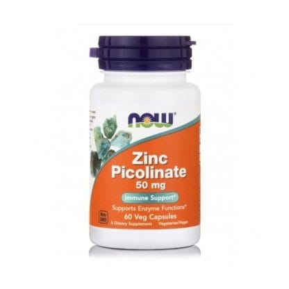 NOW FOODS Zinc Picolinate 50mg 60 Κάψουλες