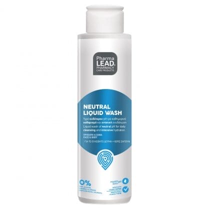 Pharmalead Neutral Liquid Wash Travel Size Υγρό Ουδέτερου pH για Καθημερινό Καθαρισμό & Εντατική Ενυδάτωση για Πρόσωπο - Σώμα 100ml