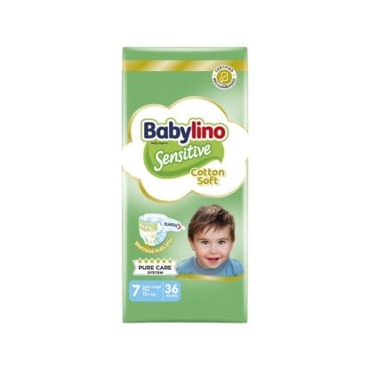Πάνες Babylino Sensitive Cotton Soft Value Pack No7 (15+Kg) 36τεμ
