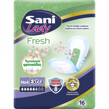 Σερβιέτες Ακράτειας Sani Lady Fresh Extra Nο4 16Τεμ
