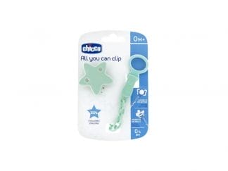 Chicco Κλιπ Πιπίλας Με Αλυσίδα Αστέρι 0+ ΠΡΑΣΙΝΟ