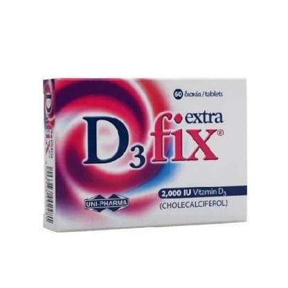 UNI-PHARMA D3 Fix Extra 2000iu 60 ταμπλέτες