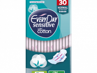 Σερβιέτες EveryDay Sensitive Cotton NORMAL Ultra Plus Center Plus 30τεμ