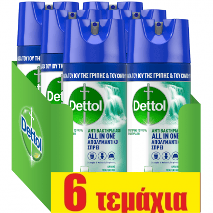 Dettol Απολυμαντικό Spray Spring Waterfall 400ml*6
