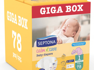 Πάνες Septona Calm N' Care Giga Box Newborn No1 (2-5Kg) 78τεμ (3*26τεμ)