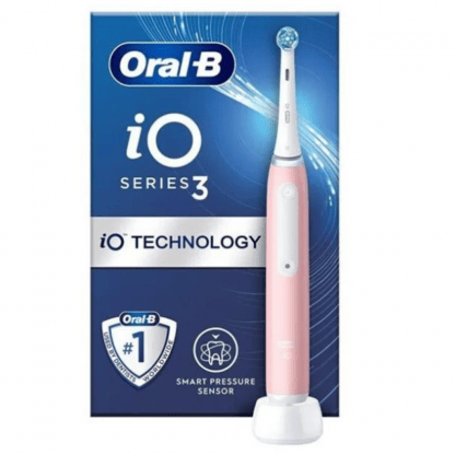 Oral-B IO Series 3 Επαναφορτιζόμενη Οδοντόβουρτσα Με Αισθητήρα Πίεσης Ροζ 1τεμ