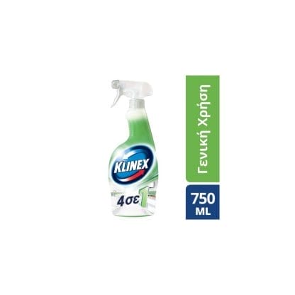 Klinex Απολυμαντικό Spray Χωρίς Χλώριο 4-Σε-1 750ml