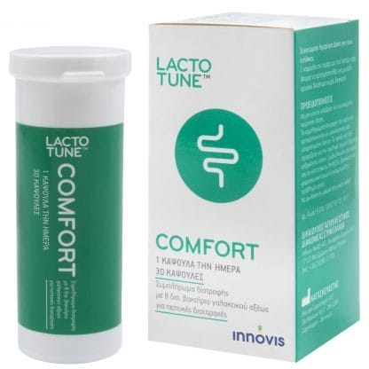 Lactotune Comfort Συμπλήρωμα Διατροφής με Προβιοτικά που Ανακουφίζει απο τα Συμπτώματα του Συνδρόμου Ευερέθιστου Εντέρου 30caps