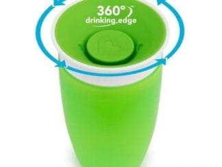 Munchkin Sippy Cup Miracle 360° 12m+ Παιδικό Ποτηράκι 296ml - Πράσινο