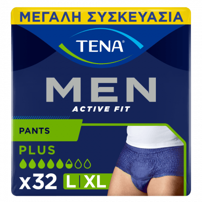 Tena Men Active Fit Large/Extra Large 95-130cm Economy Pack 32τεμ (4*8τεμ)