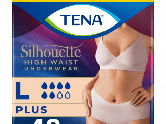 TENA Silhouette Plus Κρεμ Large Ψηλόμεσο 95-125cm, 48τεμ (6*8τεμ)