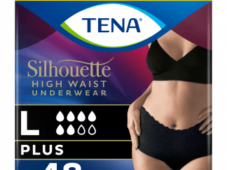 TENA Silhouette Plus Μαύρο Large Ψηλόμεσο 95-125cm, 48τεμ (6*8τεμ)